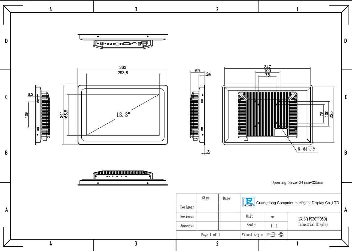 Industrial Display Screens